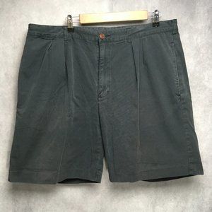 Orvis Mens Shorts 38 to 40 Pleated Front Pockets Dark Blue 100% Cotton‎ Outdoors